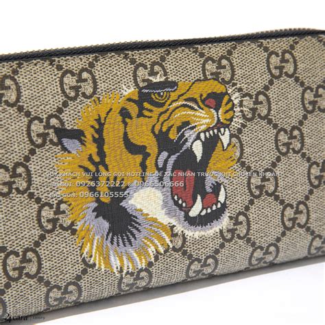 tiger print gucci wallet|Gucci tiger gg supreme wallet.